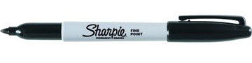 Перманентный маркер Sharpie Fine, черный строительный маркер