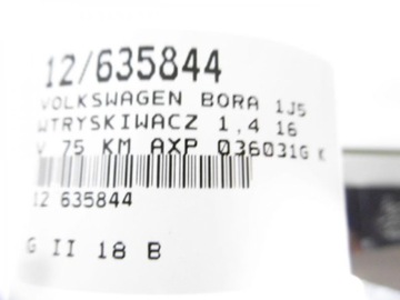 BORA VSTŘIKOVAČE 036031G KPL. 1,4 16V