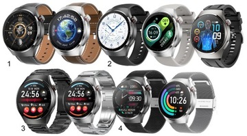 Smartwatch AMOLED Zegarek Cisnieniomierz EKG Glukoza HRV