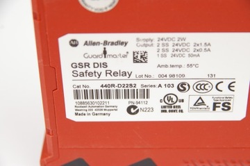Allen Bradley 440R-D22S2 Модуль реле безопасности GSR DIS