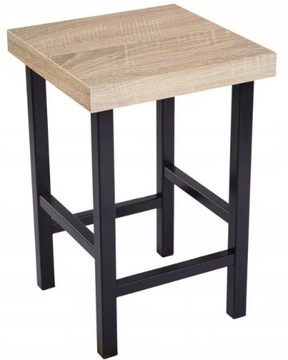 Табурет 46см Classic ЧЕРНЫЙ/ЦВЕТ Табуретки Стол