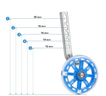 БОКОВЫЕ КОЛЕСА ДЛЯ ВЕЛОСИПЕДА ВЕЛОСИПЕДНЫЕ КОЛЕСА со светодиодной подсветкой 12–20 ДЮЙМОВ