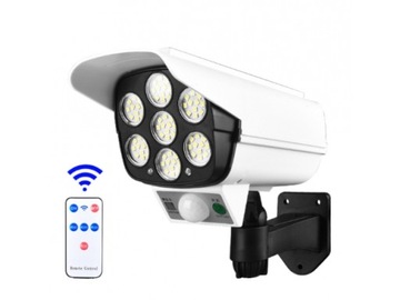 LAMPA SOLARNA ATRAPA KAMERY 2W1 LED OGRÓD + PILOT