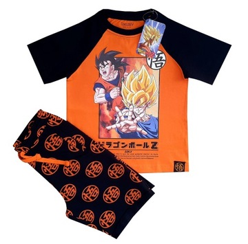 KOSZULKA DRAGON BALL KRÓTKIE SPODENKI KOMPLET CHŁOPIĘCY DZIECIĘCY PIŻAMA