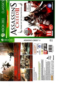 ASSASSIN'S CREED II для XBOX 360 ИГРА ГОДА GOTY Polskie Wyd Po Polsku PL