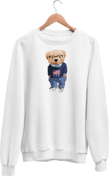 Bluza Miś Ralph Z Misiem 3 Modna Biała S