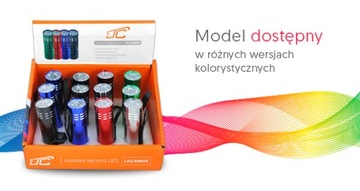 Ручной фонарик 9 светодиодов SEARCH SMALL MIX COLOR LL37