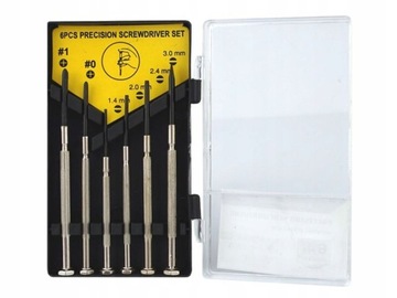 НАБОР ТОЧНЫХ ОТВЕРТОК ОТВЕРТКИ В КОРПУСЕ 6 в 1 ЧАСЫ MASTER