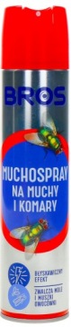MUCHOSPRAY ŚRODEK SPRAY PREPARAT NA MUCHY PRZECIW MUCHOM OWADOM BROS 400ML