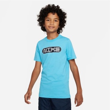 S (128-137) Koszulka Nike Sportswear DX9499 410 niebieski S (128-137)