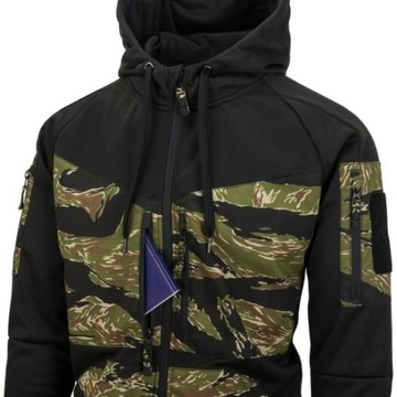 Bluza Helikon ROGUE Hoodie Black/Tiger Stripe XXXL