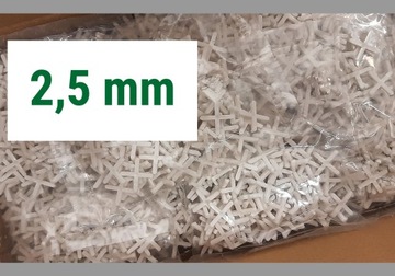 Krzyżyki dystansowe PPT 2,5 mm 150 szt