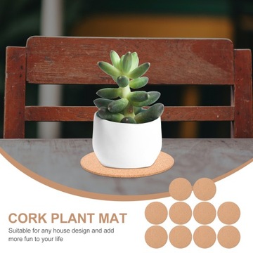 НАСТОЛЬНЫЕ ПОДНОСКИ ПРОБКОВАЯ ПОДКЛАДКА ДЛЯ ЦВЕТОЧНОЙ ПОДКЛАДКИ ДЛЯ ЦВЕТОЧНОГО ГОРШКА