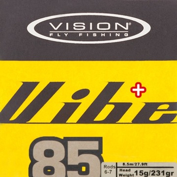 LINKA MUCHOWA Pływająca GŁOWICA 8,5M Żółto Biała Vision Vibe 85+ #7/8F
