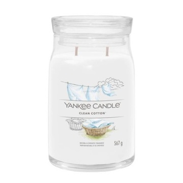 Clean Cotton - Yankee Candle - duża świeca