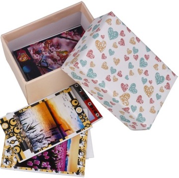Prezentowe Pudełko na zdjęcia Instax Mini serca 63