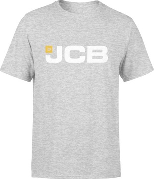 MĘSKI T-SHIRT KOSZULKA JCB DLA BUDOWLAŃCA ROZM S MĘSKA TSHIRT Z NADRUKIEM