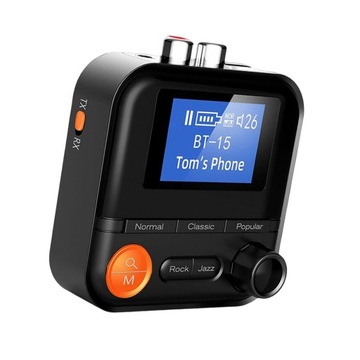 Odbiornik V5.2 z wyświetlaczem 5 trybów EQ Audio