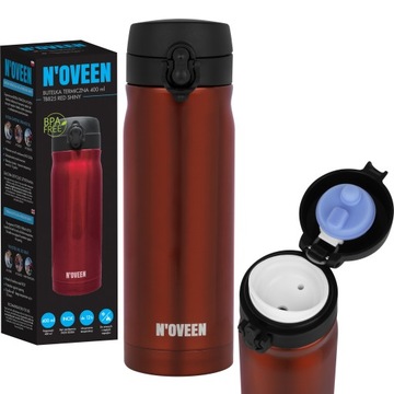 BUTELKA TERMICZNA KUBEK TERMOS BIDON 400ml STAL