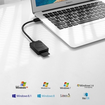 АДАПТЕР UGREEN HUB SD И КАРТРИДЕР MICRO SD НА USB 3.1 ПЕРЕДАЧА ДО 5 Гбит/с