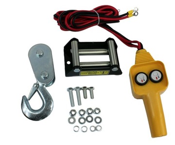 ЭЛЕКТРИЧЕСКАЯ ЛЕБЕДКА 12 В ДЛЯ ЧЕТЫРЕХПЛУГА ЛЕБЕДКА 2000 ФУНТОВ 907 КГ RQ2000