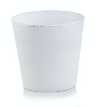 CERAMICZNA OSŁONKA DONICZKA 14cm BIAŁA Świąteczna na Gwiazdę Betlejemską