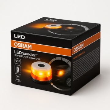 СИГНАЛЬНАЯ СВЕТА OSRAM ОРАНЖЕВЫЙ КЛЮВ IP54 МАГНИТ v16