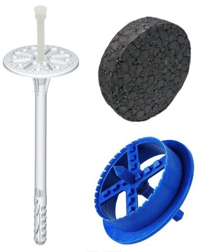 KOŁKI LĄCZNIKI DO STYROPIANU 26cm + zaślepki +frez