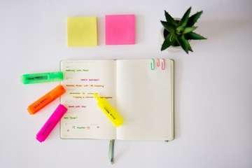 Хайлайтеры MemoBe, неоновые, 4 цвета, в футляре