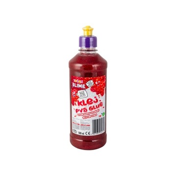 TUBAN Klej PVA do SLIME 500 ml - CZERWONY BROKAT