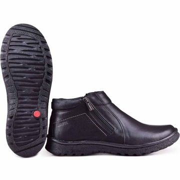 BUTY MESKIE PÓŁBUTY OCIEPLANE ZIMOWE KamPol r.42