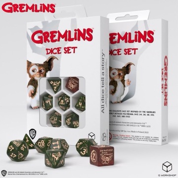 Q-WORKSHOP Komplet Kości RPG Gremlins
