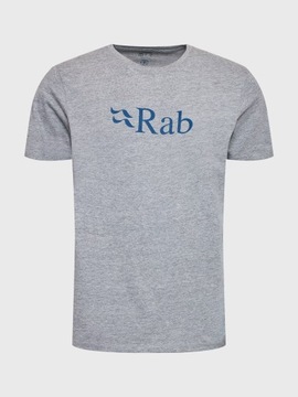 Rab T-Shirt Stance Logo QCB-08-GYM Szary Regular Fit