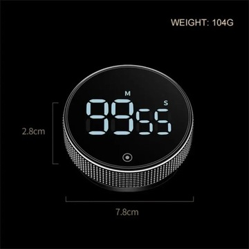 Magnetic Suction LED Digital Kitchen Timer For Cooking Shower Study Self