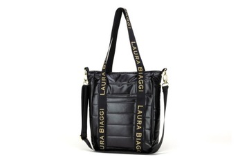 СУМКА-ШОППЕР LAURA BIAGGI A4, ЧЕРНАЯ
