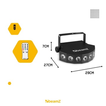 Светодиодный световой эффект Fingers7 DMX RGBW Beamz