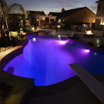 10 LED LAMPA BASENOWA DO BASENU OŚWIETLENIE DO jacuzzi ogrodowe +PILOT