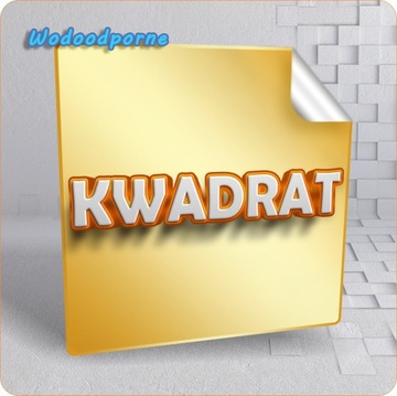 Drukowane naklejki 35mmx35mm Kwadrat 500 szt. DRUK