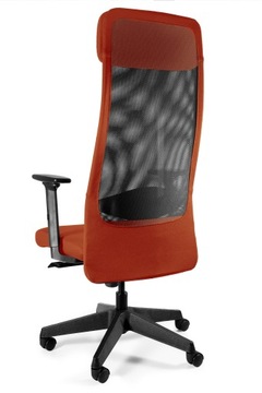 Fotel Ergonomiczny ARES MESH Pomarańczowy Biurowy