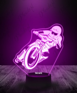 3D светодиодный ночник с гравировкой на моторе спидвея