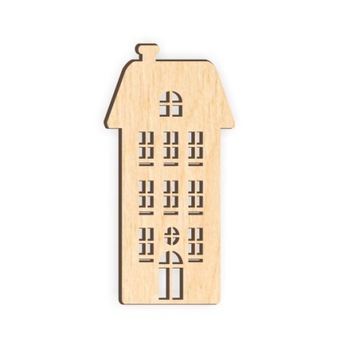 Деревянный TENEMENT HOUSE украшение стены многоквартирного дома 29x14 см