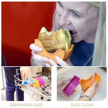 Силиконовый держатель для гамбургеров серого цвета для K