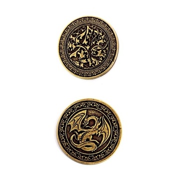 SMOCZA ZŁOTA METALOWA MONETA 1 SZT RPG LARP