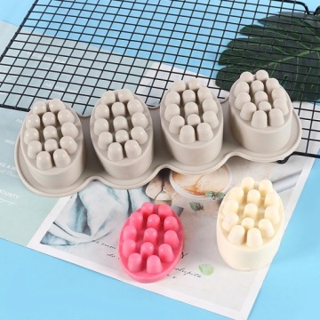 Массажное мыло SILICONE FORM 4в1 3D эллипс