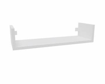 Półka wisząca ścienna do salonu na książki 1x80 cm biała mat