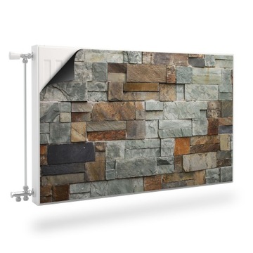 MATA Magnetyczna Na Kaloryfer Kamień Mur 120x60