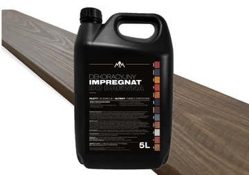 IMPREGNAT farba do drewna dąb 5l Z WOSKAMI