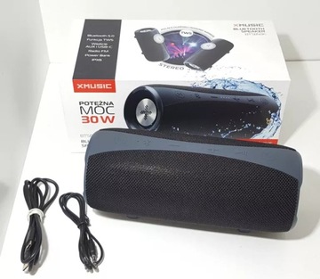 GŁOŚNIK MOBILNY XMUSIC BTS850K CZARNY KOMPLET