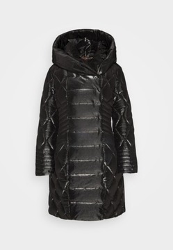 Płaszcz zimowy czarny z kapturem Guess XL