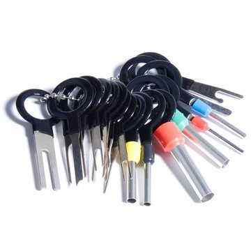 РАЗЪЕМЫ ДЛЯ СНЯТИЯ КЛЮЧЕЙ АВТОМОБИЛЬНЫЕ ШПИЛЬКИ СНЯТИЕ 18 ШТ. НАБОР